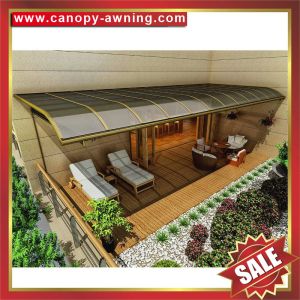 Cheap outdoor villa house garden patio gazebo balcony sunshade aluminum polycarbonate pc awning canopy canopies cover shelter for sale