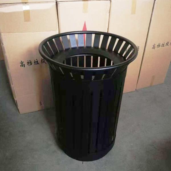 Outdoor Recycle Bin Waste Bin Round Stainless Steel Pedal Trash Can