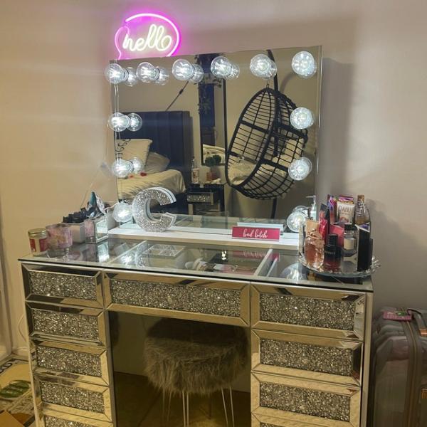 Custom Designs Vanity Lights Ideal for Table Desktop Dresser and Bathroom Dressing