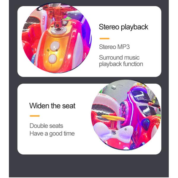 200 KG Robocop Indoor Bumper Car For Parent Child Two Seater