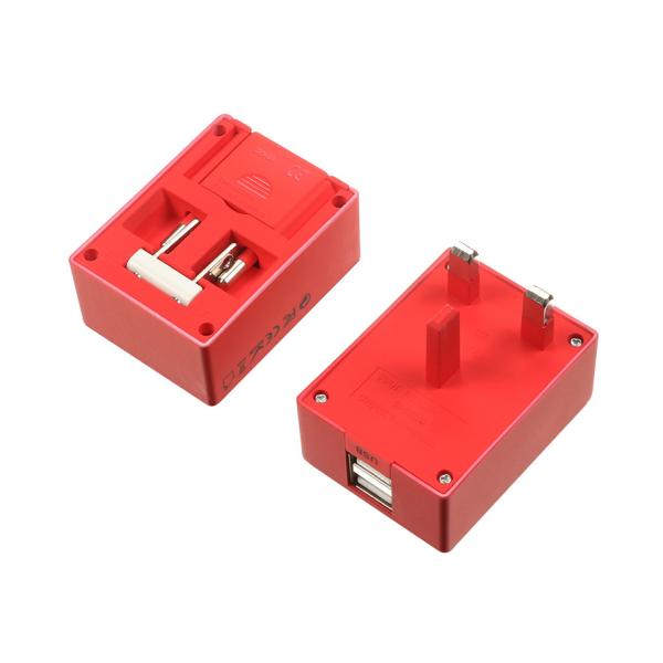 5V 2.4A AU UK US EU AC Surge Travel Plug Adapter , All In One World Travel