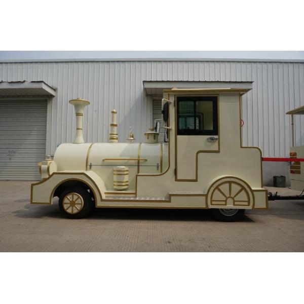 DC Motor 42 Seater Electric Trackless Train For Amusement Park / Shopping Malls