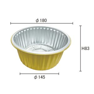 Food Container Custom Order Hot Disposable Round Aluminum Foil Cake Baking Cups