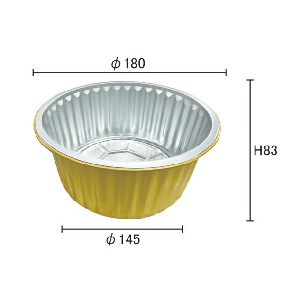Food Container Custom Order Hot Disposable Round Aluminum Foil Cake Baking Cups