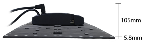 VerditerColor Indoor Flexible Screen Soft Led Module P2.5 480*320*5.8mm Wave