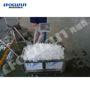Ice Storage Capacity FOCUSUN 20 T/Day Tube Ice Machine with Automatic Ice Packer