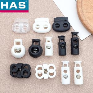 Black Plastic Pig Nose Cord Lock Adjustable Stopper For Elastic Ropes