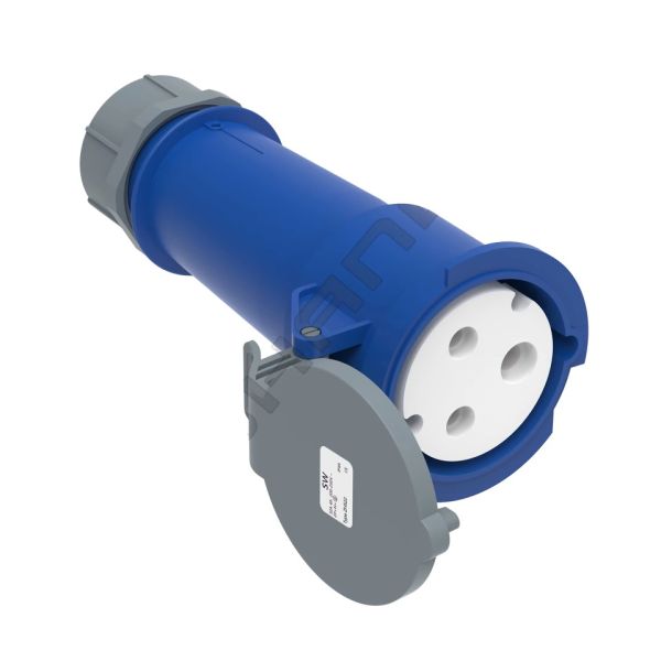 Quality Industrial 3 Pin Connector 32A 220V-250V 50/60Hz 3P 6h 2P+E IP44 CEE/IEC IP44 Waterproof Aviation Female Industrial Connector wholesale