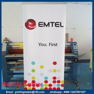 Scrolling Retractable Trade Show Banner For Exhibition