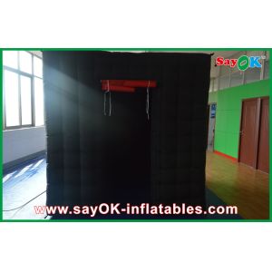 Small Photo Booth Black Inflatable Photo Booth 2.5mx2.5mx2.5m Photobooth For