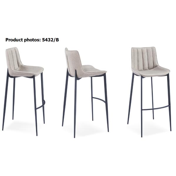 Soft Cushions Modern Cafe Lounge 75cm High Pub Chairs