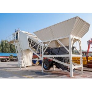 Precast Ready Mix Mini Mobile Concrete Batching Plant 75m3/H For Building