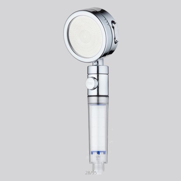 Quality Regulating flow 3 function PP filter saving water instant hot water shower head with button wholesale
