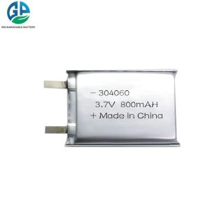 304060 Lithium Polymer Battery Pack 3.7v 800mah