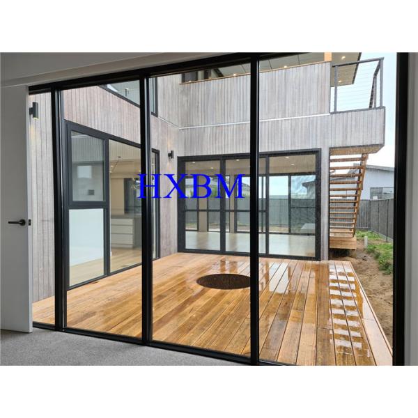 Quality Double Glazed External Aluminum Sliding Patio Doors With Sliding Screen wholesale