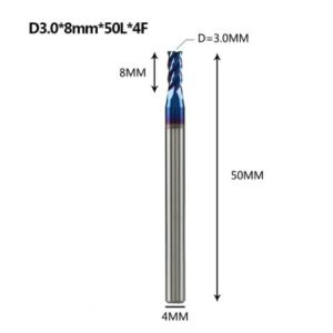 High Precision Tungsten Steel EndMill CNC Tools Nano Coating Milling Cutter