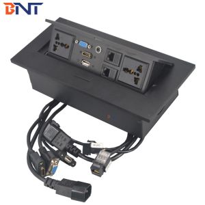 Pop Up Desktop Socket Conference table socket with connected wires