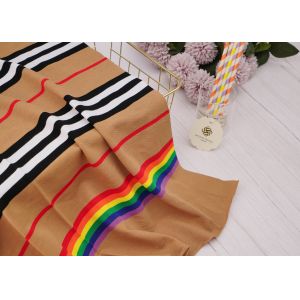 Good Quality Comfortable And Durble Striped Material Fabric For T-Shirt
