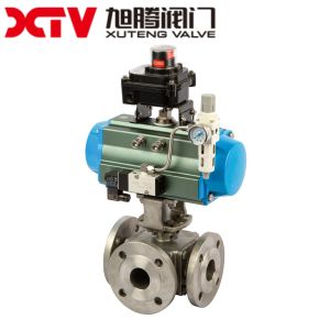US Stainless Steel Five-Way Flanged Ball Valve with PN1.0-32.0MPa Nominal