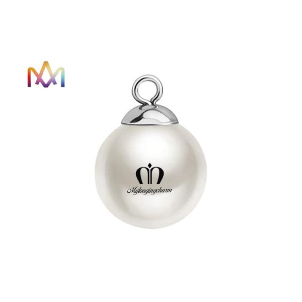Quality SS304 Round Shank Pearl Buttons Dangle Beads Pendant wholesale