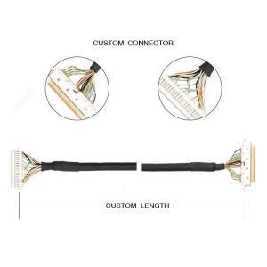 0.5mm Pitch ACES 50204-040 1 1-002 To JST SHDR-40V-S-B LVDS Cable Assembly