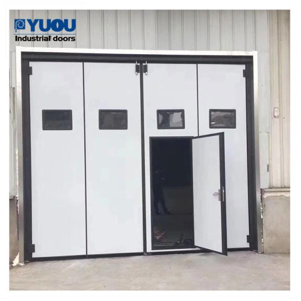 Customized Automatic Industrial Sliding Folding Doors Insulated 220V PU Foaming