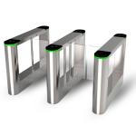 Access Control Security Swing Barrier Gate With Face Recognition Temperature