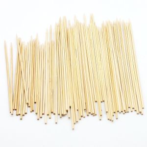 Easy Cleaning Disposable Bamboo Skewers Natural Colour With Customizable