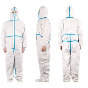 Full Body Disposable Protective Coverall Anti Dust Long Lasting Protection