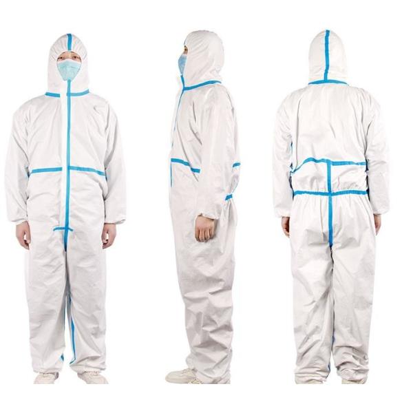 Quality Full Body Disposable Protective Coverall Anti Dust Long Lasting Protection wholesale