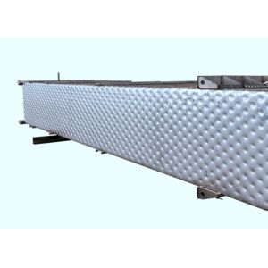 High Efficiency 12x2m Dimpled Plate Heat Exchanger With Embossed Pillow Plate