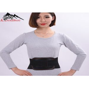 Leather Lumbar Belt / Waist Support Lower Back Brace For Back Spine Pain Relief