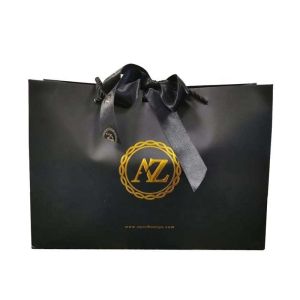 China Upgrade Your Packaging with Our Luxury Matte Black Paper Bag Industrial Gift Craft on sale