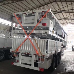 Customized Extendable Hydraulic 2/3/4 Axle Sidewall Semi-Trailer 60 Tons