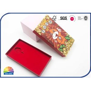 Rectangle Hot Stamping Drawer Paper Box For Cosmetics Packaging CMYK