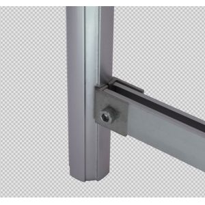 H Shaped ADC-12 Aluminum Profile Connector Silver White Die Casting AL-20