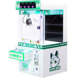 Green Coin-Operated LED Desktop Hardware Claw Arcade Machine