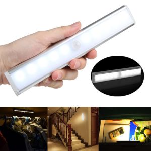 10 LED USB Rechargeable Battery Lights,Stick On Lights Magnetic Wireless Cabinet