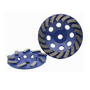 6-400 Grit Concrete Diamond Tools 12 Segments 4 Inch Concrete Grinding Wheel