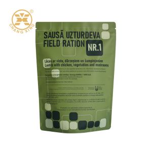 Custom Printing High Quality Field Rations Packaging Bag Plastic Zipper