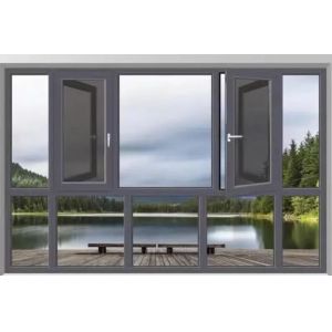 Custom Aluminium Casement Windows for Office Buildings Superior Soundproof and Insulation