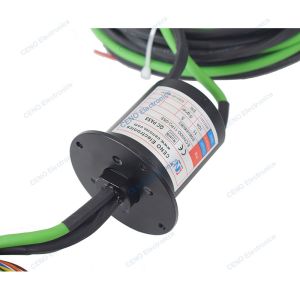 Modbus Signal Slip Ring With 10A Electric Power & Flange For Industrial
