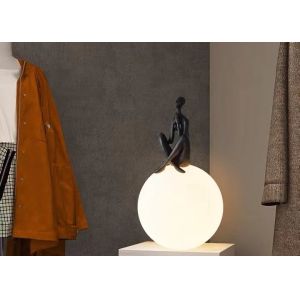 Resin New Original Acrylic Ball Table Lamp Decorative Art Deco Table Lamp