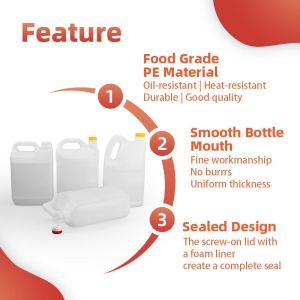 Thickened Plastic PE Bottle For Soy Sauce 1600ml 2000ml 4300ml 5000ml 6000ml