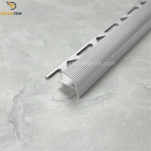 Cheap Tile Trim 9.97mm Silver Tile stair Profile With Triangle Punching for sale