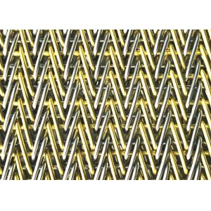 SS316 Brass Weave Spiral Mesh Belt 3m