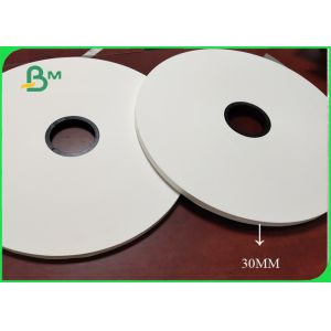 China 26gsm / 28gsm White Color Cigarette Paper Width 30mm 32mm No Harm To Human on sale
