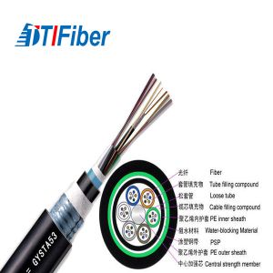 Armored Fiber Optic Ethernet Cable GYTA53 4 8 12 24 48 96 Core Stranded Loose