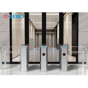 Cheap Automatic Retractable Sliding Gate Turnstile Facial Recognition With Qr Code Scanner for sale