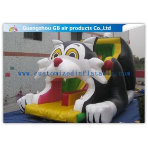 Black Cat Big Water Slides , Commercial Water Slides For Backyard Kids Sliding